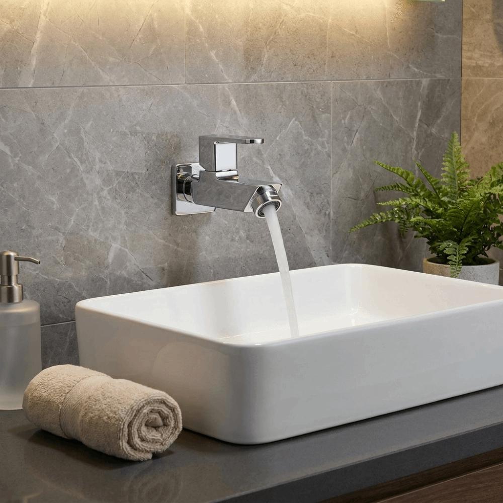Zinc Zinc Zinc Alloy Material Single Cold Water Faucet Electroplated Finish Electroplated Tap Home Bathroom