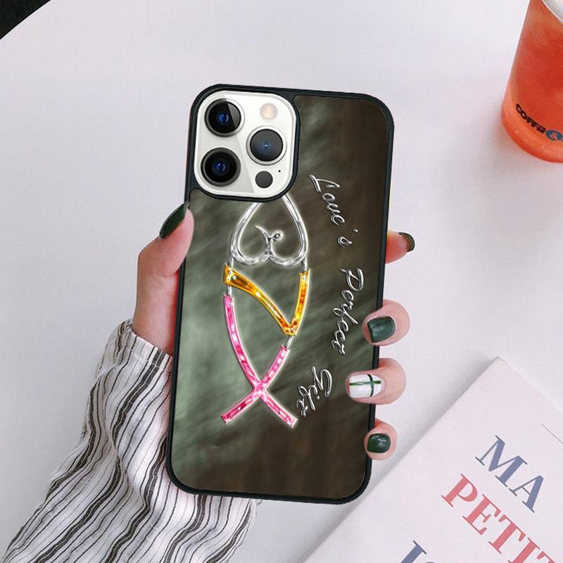 

Fish Symbol Jesus Christ Christian Phone Case For iPhone 17 Air 14 13 12 16Pro Max 15 Plus Max Cover coque iPhone 11