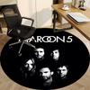 1PC Maroon 5 Office Round Rug Perfect for Office Non-Slip Backing, Decorative Floor Mat yy250916036