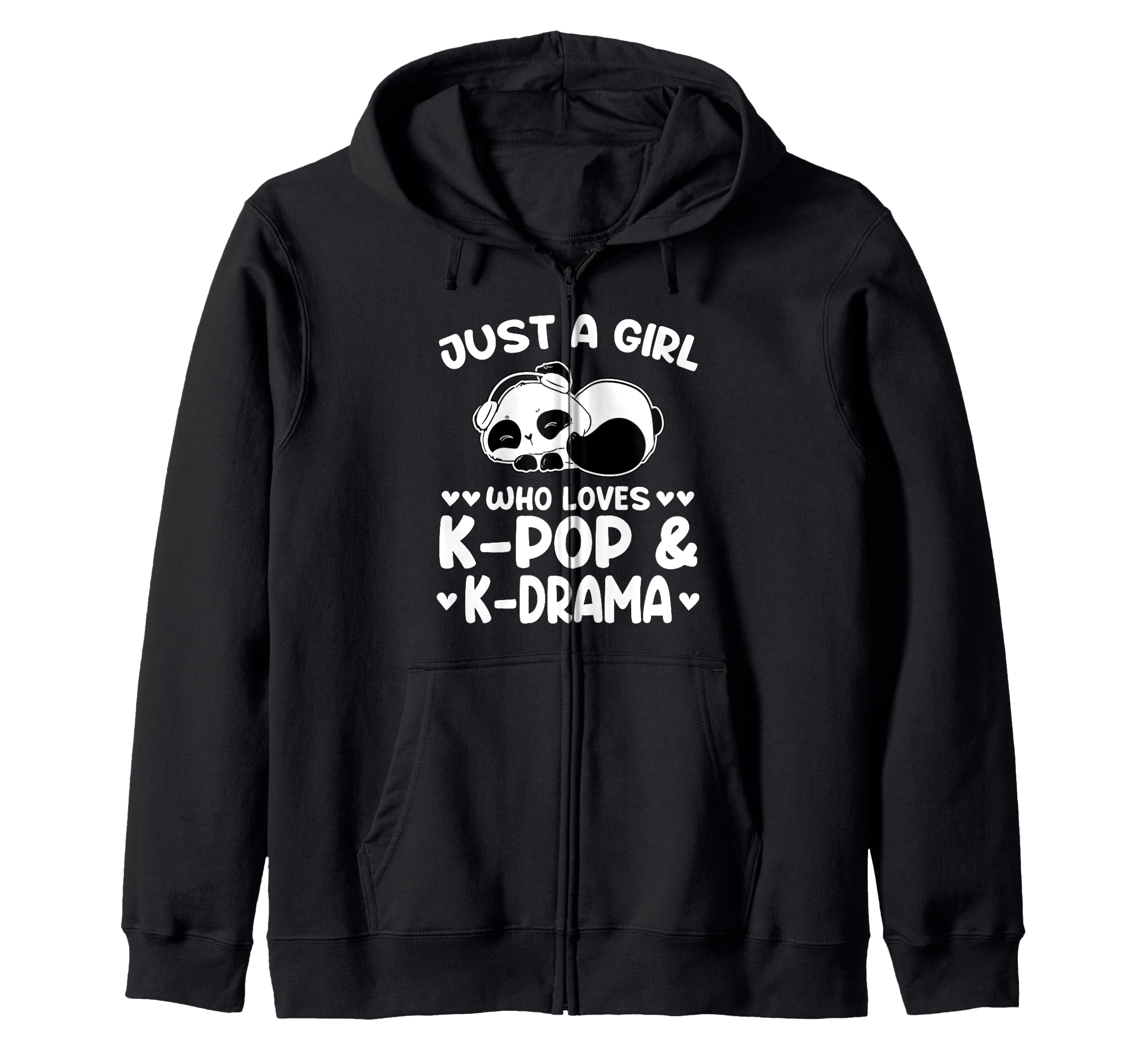 

just a girl who loves K-pop & K-drama K-pop merchandise zip hoodie
