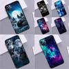 Animal Wolf Galaxy Bumper Case For iPhone 16 15 14 Pro Max 11 12 13 Pro Max Mini XR 15 16 Plus 16e Phone Cover