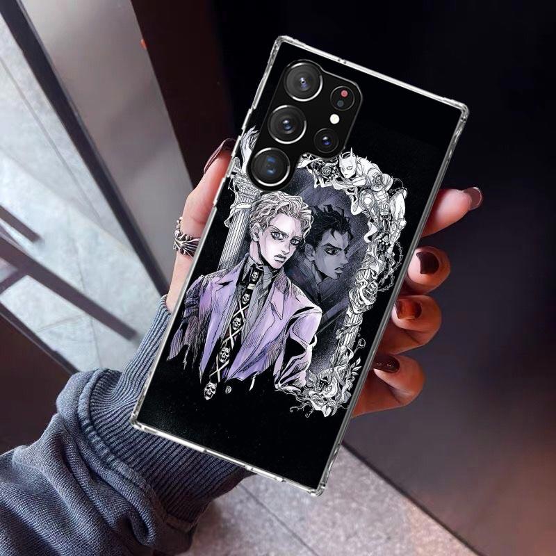 JoJo Kira Yoshikage Killer Queen Phone Case For Samsung Galaxy S23 S24 S25 Edge S26 Ultra S22 + S21 Plus S20 FE Cover Silicone P