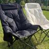 High back moon chair outdoor barbecue picnic dining table and chair set portable folding chair, camping chairs beach chair