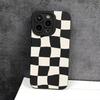 Trendy Plaid Silicone Case for iPhone 17/16/15/14 Pro & Xiaomi 13