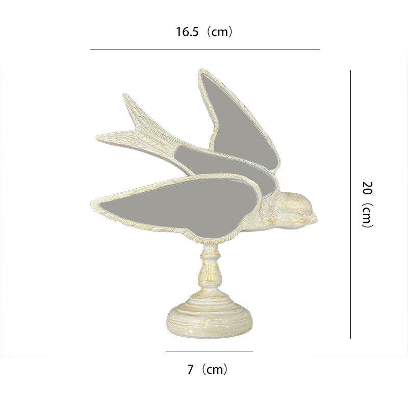 Vintage Forest Decorative Mirrors Dragonfly Swallow Wall Hanging Wall Decoration Light Luxury Home Decoration European Style New