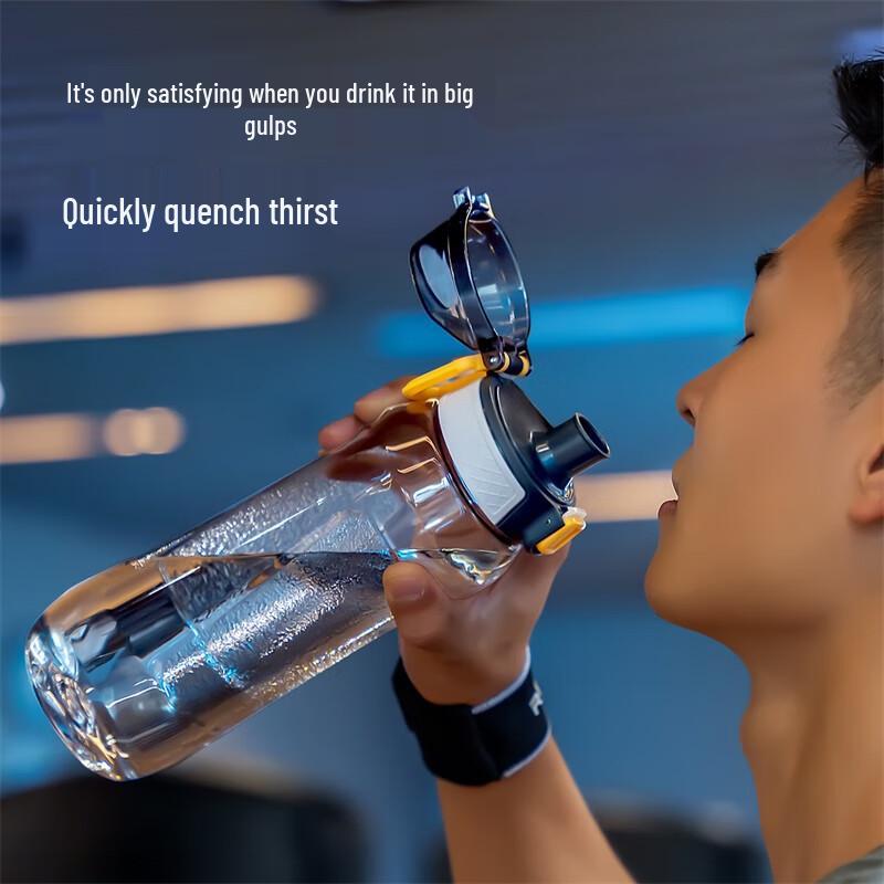 JEKO&JEKO 1000mL Tritan Sports Water Bottle with Handle