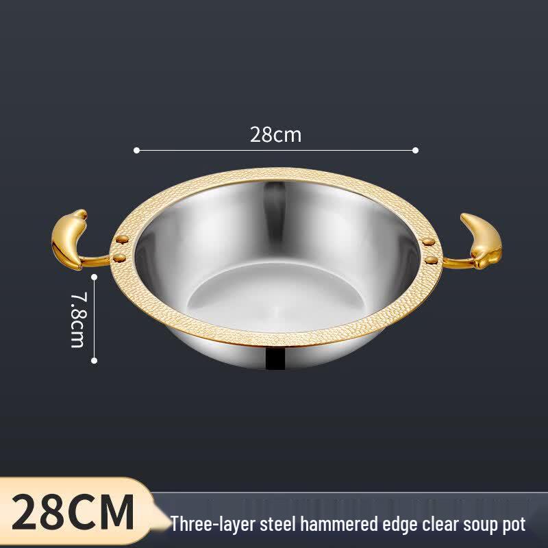 Shield Point 304 Stainless Steel Hotpot Pot