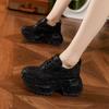 Thick-soled Dad Shoes Women's 2025 Spring and Summer New Full Diamonds Small Inner Height-increasing Women's Shoes Hollow Mesh Breathable Sandals