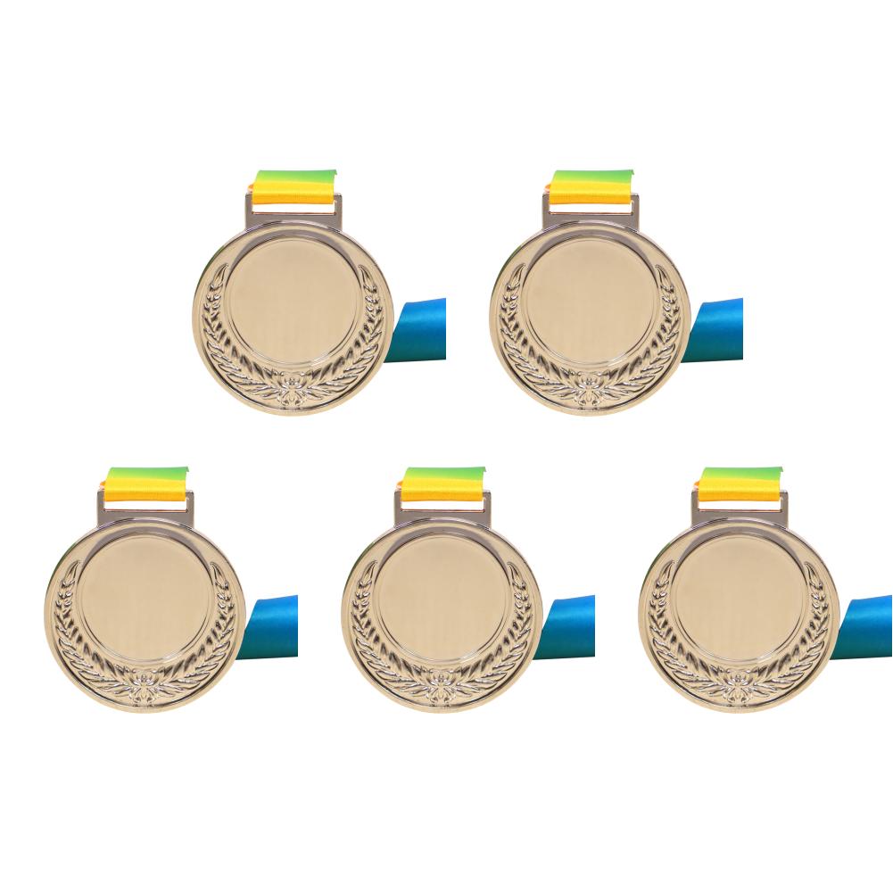 5/10Pcs 6.5cm Gold/Silver/Bronze Medal Award Medals Sports Rewards Class Rewards for Marathon Ball Games Souvenir Gifts Kids Toy