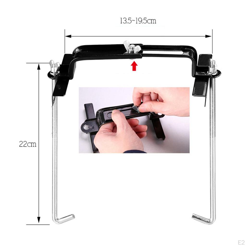 Tavă pentru baterii auto Kit suport de fixare pentru mașină Accesorii pentru cleme reglabile Rafturi