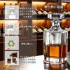 750ml Großer Whiskey-Karaffe mit luftdichtem Klarsichtglasdeckel, Hergestellt aus bleifreiem Glas - Für Whiskey, Brandy, Wein und Wodka (ZU)