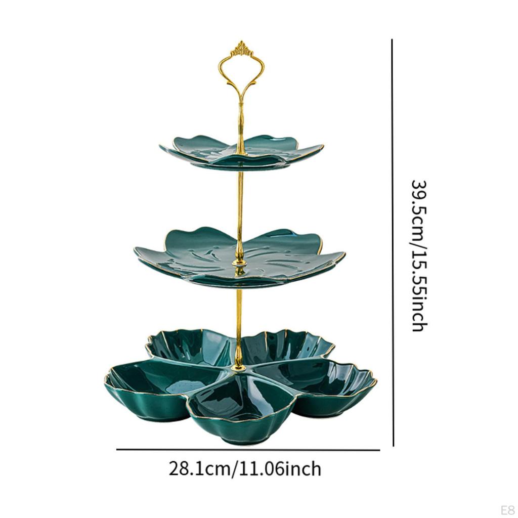 Ceramic Cake Stand with Multiple Tiers for Dessert Presentation