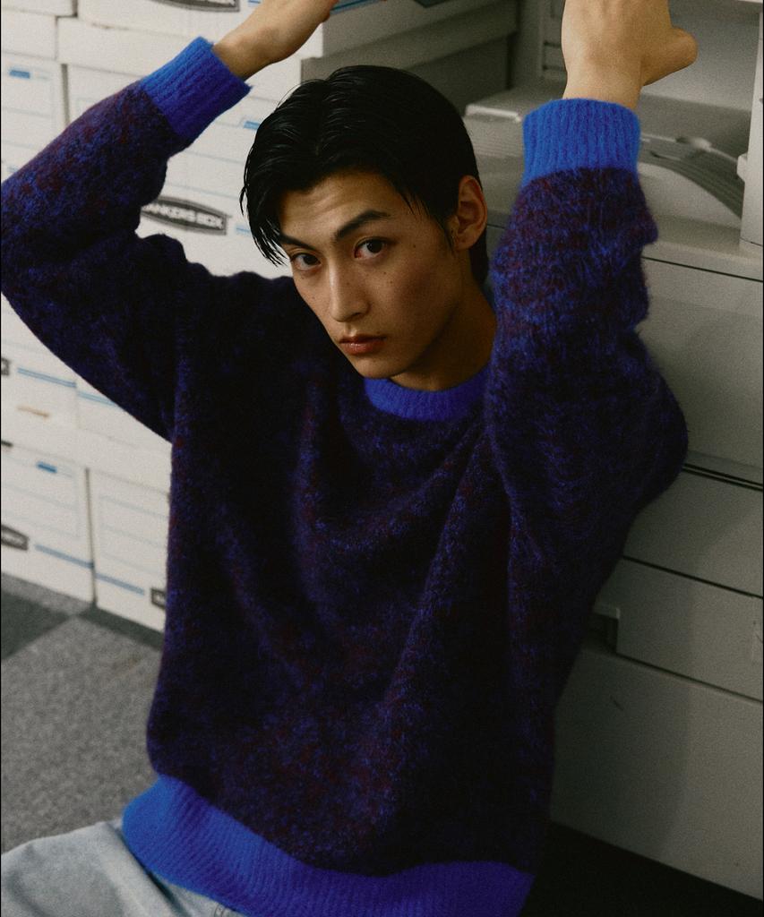 LEDEPT Wool Blending Color Mix Pullover [2 Colors]
