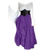 Women's Vintage Court Dress Costume for Halloween Party Performance