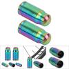 2 Pcs Titanium Alloy Valve Cap for Bike Bicycle Tire Dust Cover Road Bicycles Accessories