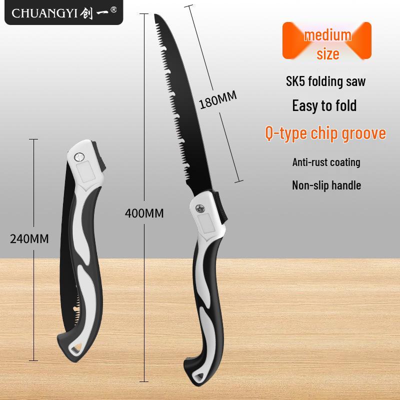 

Folding Manganese Steel Hand Saw for Woodworking, Tree Cutting, and Gardening