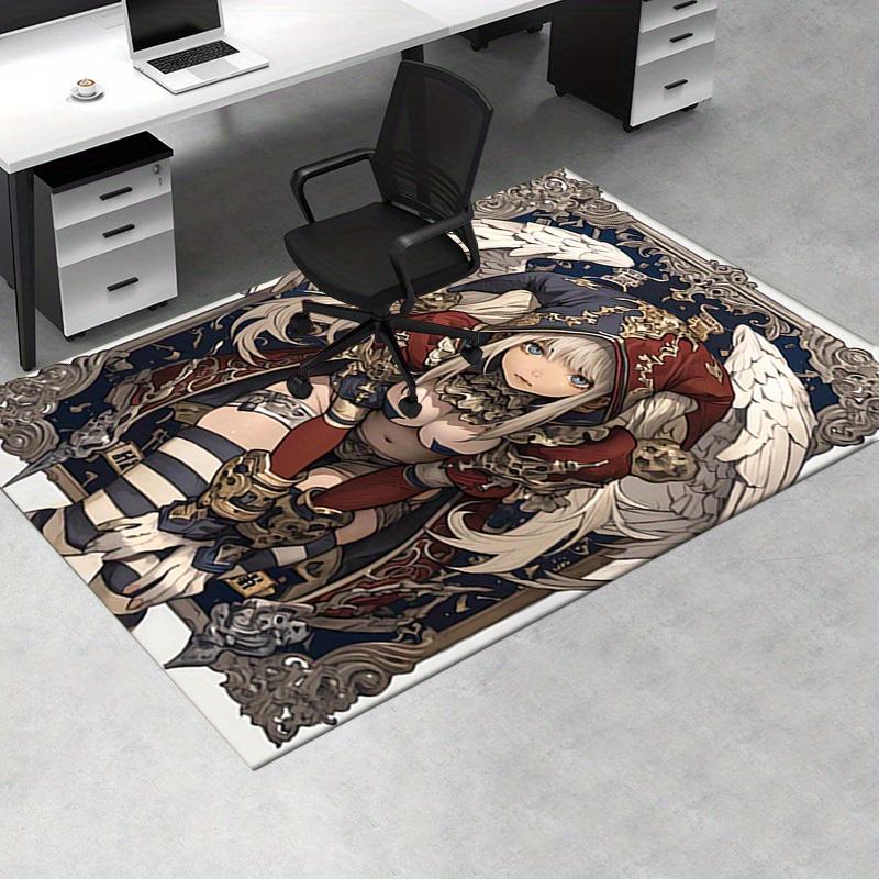 1pc Angel,Anime,Armor Office Carpet Soft Polyester Entrance Carpet Washable Non slip Machine Washabl