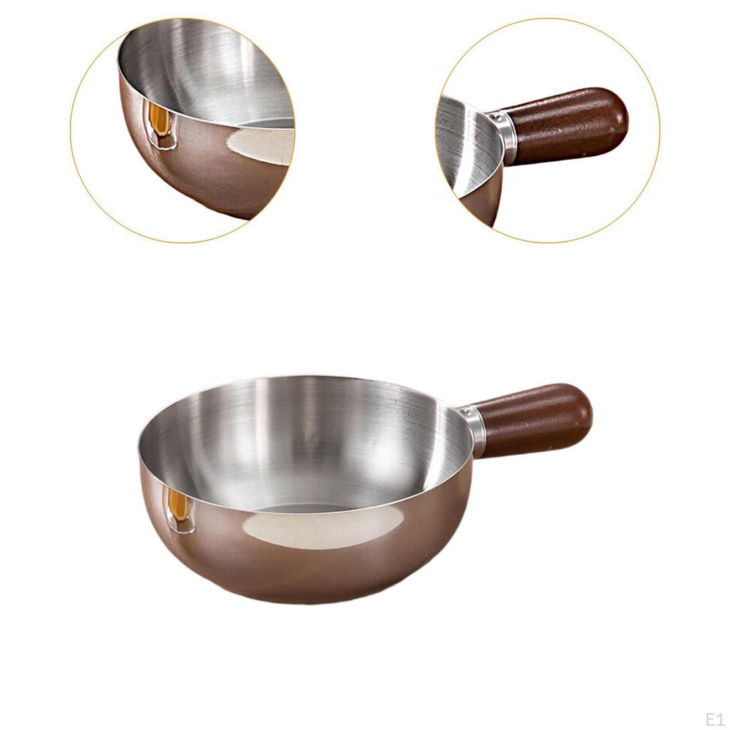 Pot, Butter Melting Pot for Cooking, Kitchen Cooking Utensils, Portable Stainless Steel,
