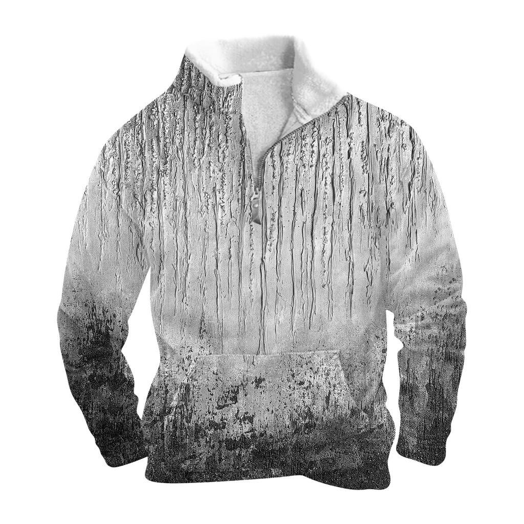 Kevadine ja sügisene meeste seisva kraega dressipluus on vabaaja kampsunid