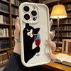 Black Cat with Red Wine Shockproof Soft Phone Case For Xiaomi Redmi Note 15 14 13 12 11 10 9 8 Pro Anti-Slip Anti-Fall Cover