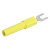 10pcs 4mm Fork Spade Wire Connectors U Type Electrical Crimp Terminal for Testing Multimeter