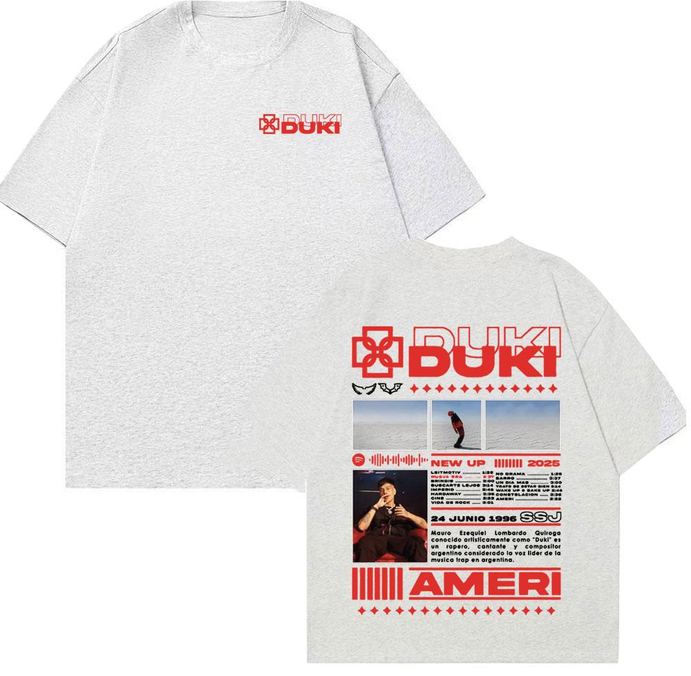 2025 Summer Rapist Ducky Super Jet Ameri Tour Merch Tshirt Mens Fashion Hip Hop High Street Tshirt Casual Cotton Short Sleeve