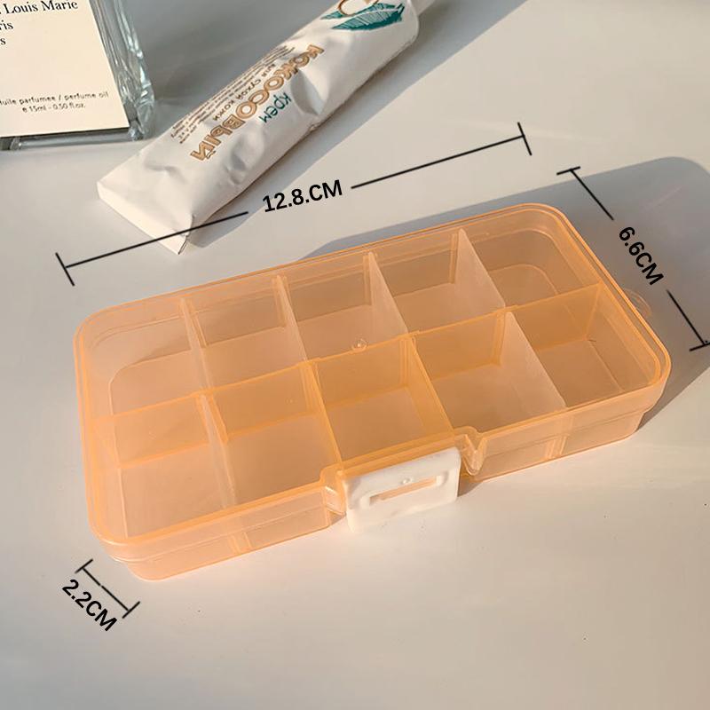 10 Grids Storage Box Slots Container Jewelry Earring Bead Display Case Organizer