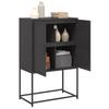 Highboard Black 68.5 x 38.5 x 107 cm Steel