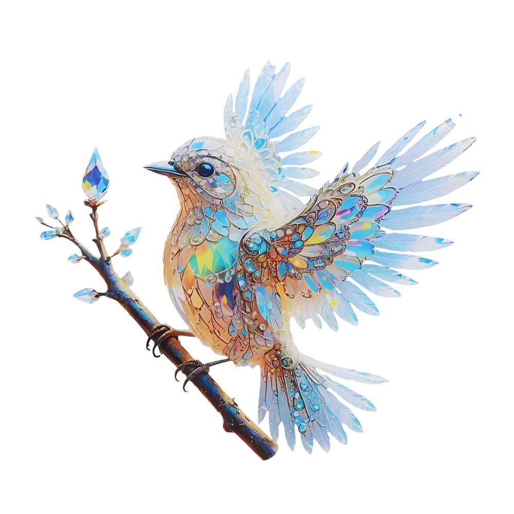 Acrylic Window Hanging Bird Sky Stained Bluebirds Suncatchers Bird Hangings Pendant  Balcony