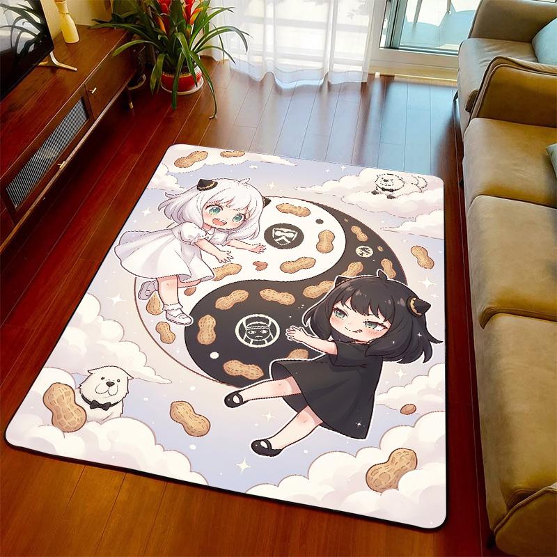 Anya Carpet Rug Soft Floor Mat Non Slip Area Rug for Bedroom Living Room Home Decor Anime Design -QJY