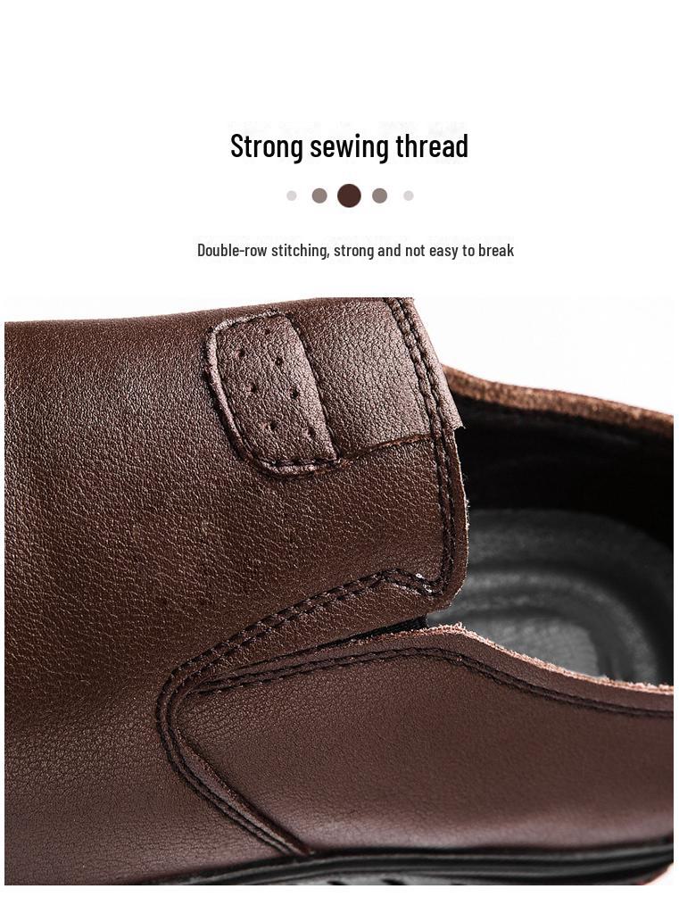 Men's Autumn Korean Style Leather Shoes - Trendy Casual Business Footwear