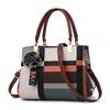 WTEMPO Solid Color Versatile Women's Zipper Handbags Large Capacity Singer Shoulder PU Bags Mom Crossbody Bags with Plush Ball