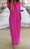 Milk Silk Casual Long Dress With Short Sleeves And Oneshoulder Neck For Summer Wear