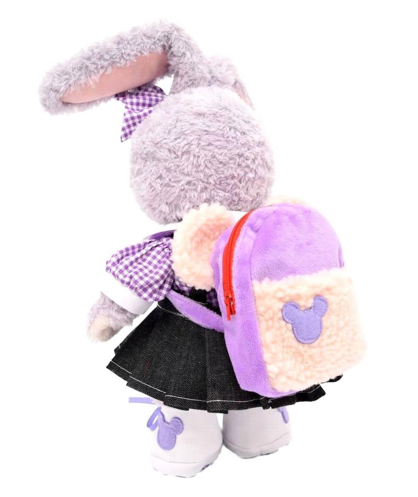 Teddy Bear Mail Order Alice Stella Lou Clothes Dress Up Costume Denim Overalls Skirt with Fluffy Backpack No Body for S Size