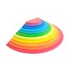 DIY Children's Wooden Toy Creative Stacked Rainbow Building Blocks Large Size Montessori Educational Toys for Children Kids
