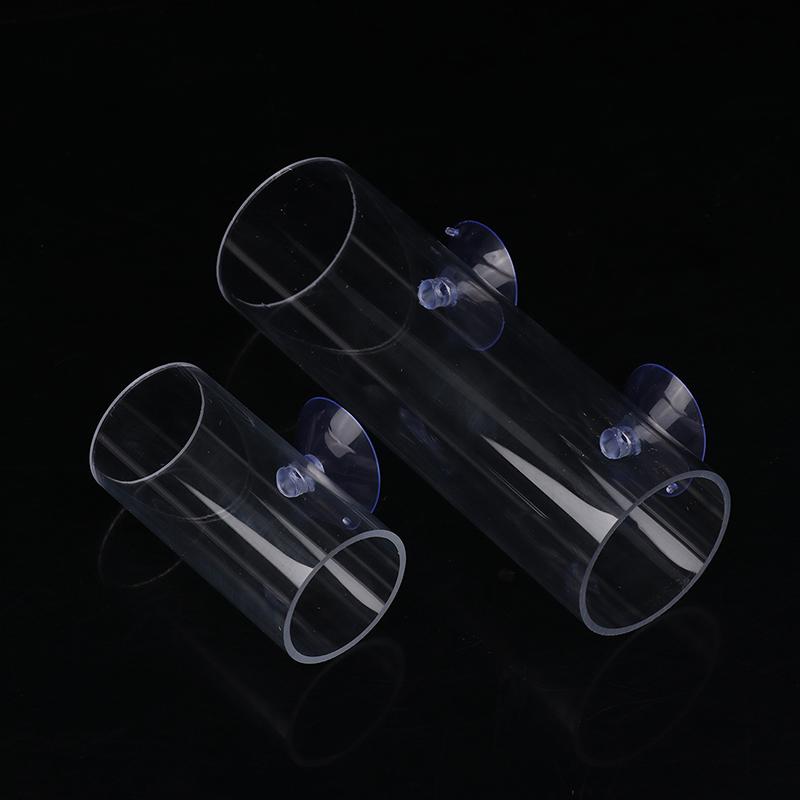 1Pcs Betta Fish Acrylic Tube Tunnel Hollow Design Fish Tank Decorations For Better Observation Fish Improves Betta'S Health