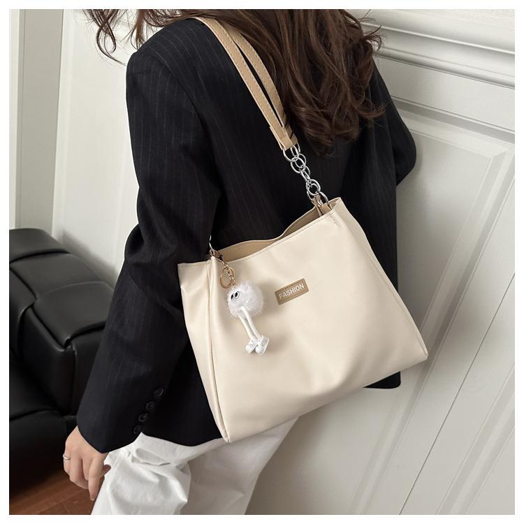 1Pc Trendy Spring New Women's Shoulder Bag, Fashionable, Simple, Versatile Handbag, Water-repellent PU Leather Bag