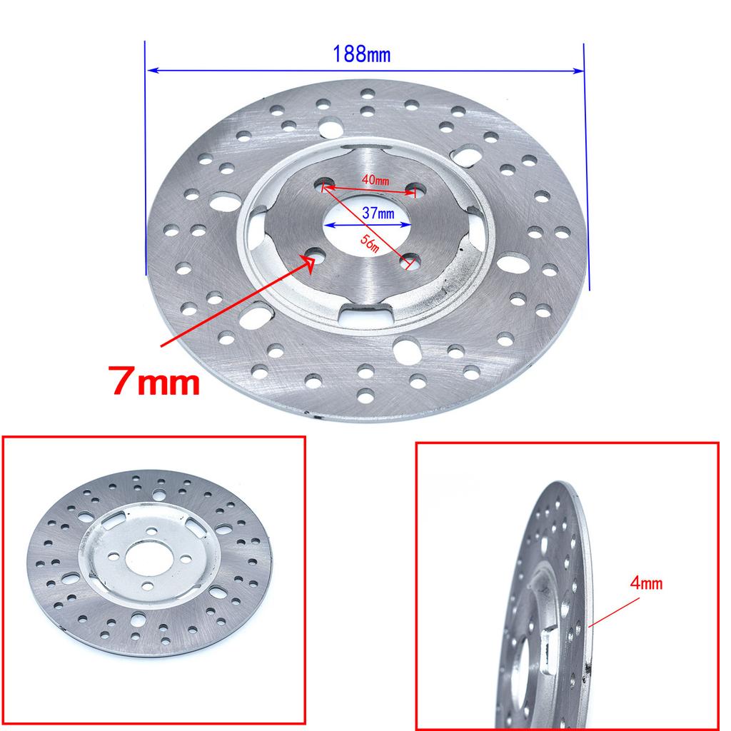Front Rear Brake Disc Rotor 108 130 158 170 180 190MM For 50 125cc 150cc 200cc 250cc Quad Pit Dirt Bike ATV UTV