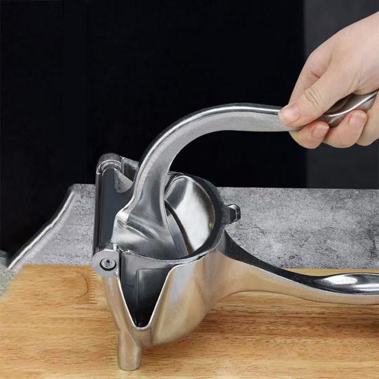 Manual Fruit Juice Press Heavy Duty Aluminum Alloy Lemon Squeezer Handheld Extractor for Citrus Orange Pomegranates Fruit Lemon Lime