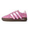 adidas BARREDA Walking Planet, Velours Rose Cône Bas Baskets Armée Allemande Unisexe Rose Blanc JQ4237(Équipe 1492-)
