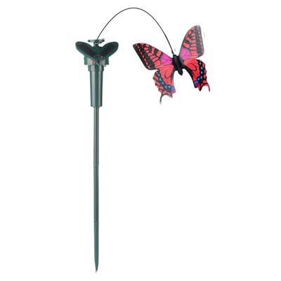 Borboleta Voadora Solar Oscilante Decoração Estaca de Jardim Animal Fofo Borboleta Pássaro Ornamento Exterior Decoração