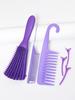 6pcs/set of anti-static hair comb wide toothed comb eight claw massage hair comb smooth hair clip set Special for real hair wigs