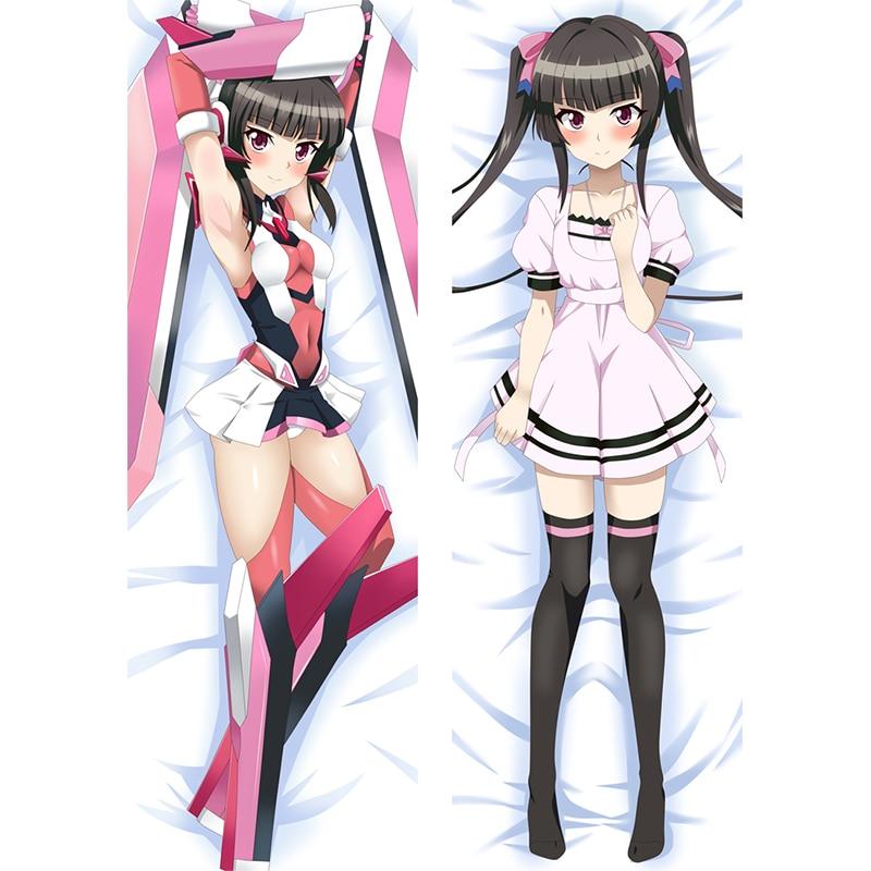 

60x180 см Senki Zessho Symphogear Tsukuyomi Shirabe обнимающая наволочка для тела длинная наволочка из персиковой кожи аниме подушки дакимакура