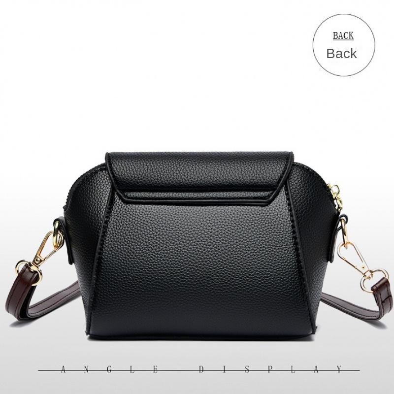 Modna Torba Crossbody Damska Mini Kopertówka z Klapką Damski Portfel PU na Co Dzień Torby na Ramię w Jednolitym Kolorze dla Dojeżdżających