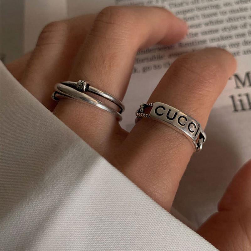 Vintage Inspired Adjustable Open Finger Ring For Women With Unique Geometric Design