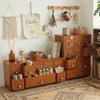 Holzaufbewahrungsbox mit 9 Schubladen für Homeoffice und Bastelzimmer Platzsparende Schreibtischorganizer