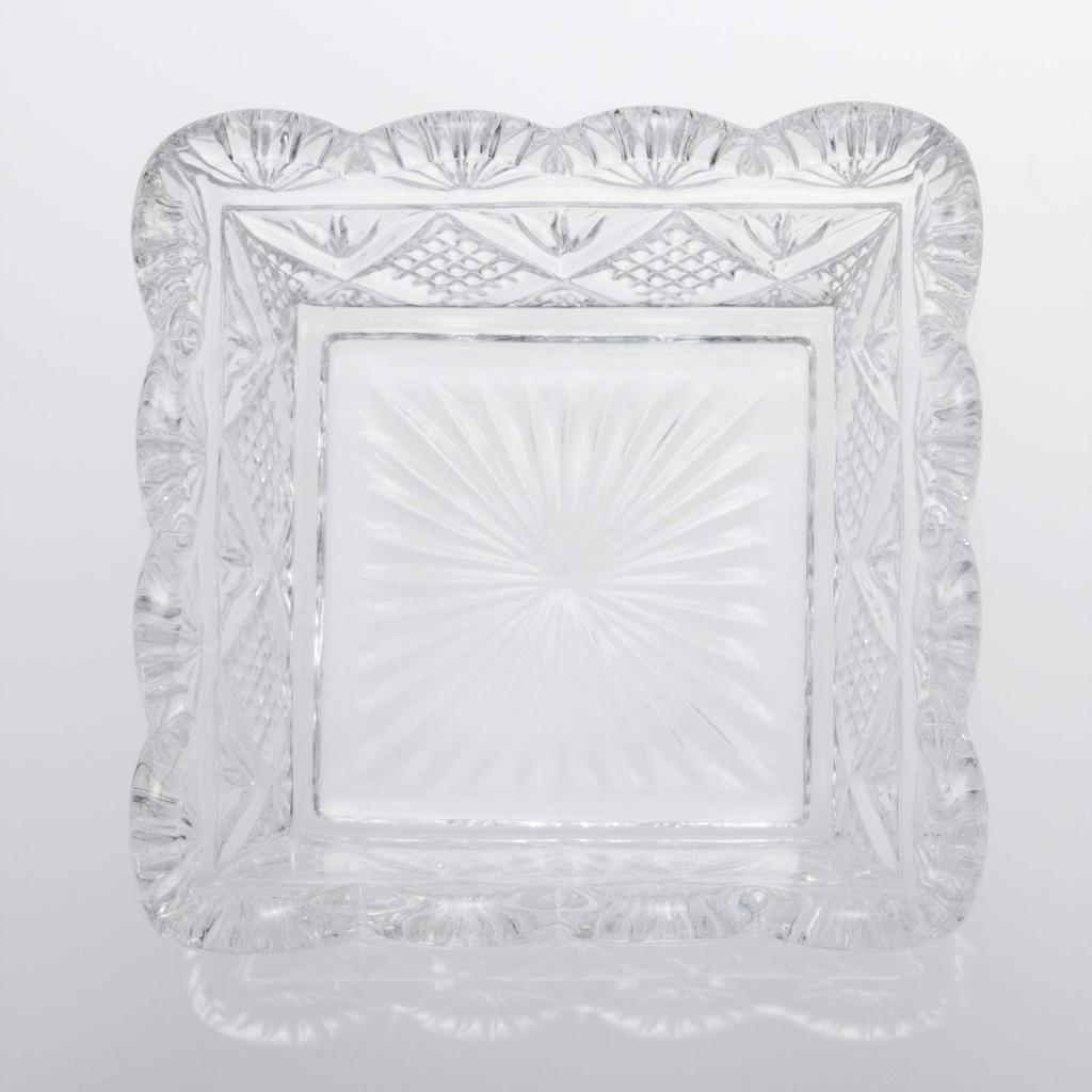 Toyo Sasaki Glass Japanisches Kleines Quadrat Set aus Kleinen Sojasaucen Kleines Quadrat Tiefes Glas Geschirr TS44022 Teller, Schale, Schale, 6, Schale, Teller, Spähend,