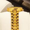 Yalalusi Luxury Gold Shell Roman Scale Multi-Function Men'S Watch, Three-Eye Chronograph Waterproof Business Watch