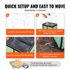 Elevated Heated Cat House Cuboid Kitty Shelter with Heated Pad Green (S)