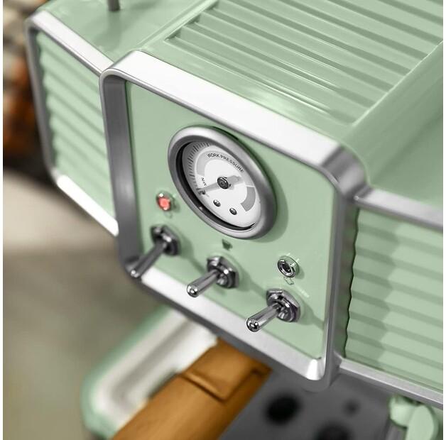 Кофеварка Cecotec Power Espresso 20 Traditional светло-зеленый (01576)